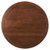 60 Inch Round Wood Dining Table with Metal Pedestal in Black Walnut - Modern Industrial Dining Table for 6 People - Solid Wood Tulip Kitchen Table