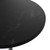 Mid-Century Modern 27 Inch Round Dining Table, MDF Wood Tabletop with White Steel Pedestal Base, Contemporary Kitchen & Dining Room Table, Small Space Breakfast Table, Black