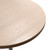 Mid-Century Modern 27 Inch Round Dining Table, MDF Wood Tabletop with White Steel Pedestal Base, Contemporary Kitchen & Dining Room, Small Space Breakfast Table, Light Natural Wood