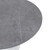 Modern 48" Round Dining Table with Sintered Stone Tabletop in White Steel Pedestal Base for Kitchen and Dining Room (Grey)