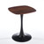 23.6" Square Tulip Dining Table, Mid-Century Tulip Table Kitchen Tulip Dining Table 2 People with MDF Table Top & Metal Base for Office Living Room