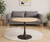 23.6" Round Tulip Dining Table, Mid-Century Tulip Table Kitchen Tulip Dining Table 2 People with MDF Table Top & Pedestal Base for Office Living Room