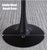 23.6" Round Tulip Dining Table, Mid-Century Tulip Table Kitchen Tulip Dining Table 2 People with MDF Table Top & Pedestal Base for Office Living Room