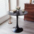 23.6" Round Tulip Dining Table, Mid-Century Tulip Table Kitchen Tulip Dining Table 2 People with MDF Table Top & Pedestal Base for Office Living Room