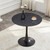 Round Tulip Dining Table, 31.5" Circle Tulip Table with Thickened Tabletop & Metal Pedestal, Mid Century Modern Bistro Table for Kitchen, Small Places, Living Room
