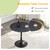 Round Tulip Dining Table, 31.5" Circle Tulip Table with Thickened Tabletop & Metal Pedestal, Mid Century Modern Bistro Table for Kitchen, Small Places, Living Room