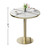 31.5" Round Tulip Dining Table, Mid-Century Tulip Table Kitchen Tulip Dining Table 2 People with Faux Marble Table Top & Stainless Steel Base for Office Living Room