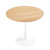 Round Tulip Dining Table, 31.5" Circle Tulip Table with Thickened Tabletop & Metal Pedestal, Mid Century Modern Bistro Table for Kitchen, Small Places, Living Room