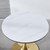 31.5" Round Tulip Dining Table, Mid-Century Tulip Table Kitchen Tulip Dining Table 2 People with Faux Marble Table Top & Metal Base for Office Living Room