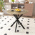 31.5 Inch Round Tulip Dining Table, Small Circle Kitchen Table with Metal Black Legs for 2-4 People,Modern Dining Room Table
