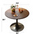 Round Tulip Table, 31.5'' Modern Dining Table with MDF Top and Steel Base Tulip Round Kitchen Table,Mid Century Coffee Table for Living Room