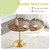 Round Tulip Dining Table, 31.5" Circle Tulip Table with Thickened Tabletop & Metal Pedestal, Mid Century Modern Bistro Table for Kitchen, Small Places, Living Room
