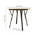 35.4 Inch Round Tulip Dining Table, Small Circle Kitchen Table with Metal Black Legs for 2-4 People,Modern Dining Room Table