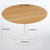 42" Round Tulip Dining Table, Mid-Century Tulip Table Kitchen Tulip Dining Table 2-4 People with MDF Table Top &Metal Base for Office Living Room