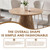 47.2 Inch Round Tulip Dining Table, Circle Kitchen Table for 2-4 People for Kitchen Dining Room