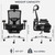 Big and Tall Office Chair 700lbs with Ergonomic W Wide Thick Seat Cushion, Oversized Mesh Desk Chair with Adjustable Lumbar for Heavy People, Computer Chair with 4D Armrest Headrest Footrest