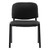 Set of 5, Black Mesh Fabric, Stackable Office Guest Chairs, Reception Waiting Room Chairs with Padded Seat & Back, Armless No Wheels Conference Chairs for Training, Meeting, Lobby