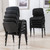 Set of 20, Black Mesh Fabric, Stackable Mesh Office Chairs, Reception Waiting Room Chairs with Padded Seat & Back, Armless No Wheels Conference Chairs for Office,Training, Meeting, Event