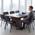 Set of 5, Black PU Leather, Stackable Office Guest Chairs, Reception Waiting Room Chairs with Padded Seat & Back, Armless No Wheels Conference Chairs for Office Meeting Lobby