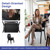 Set of 15, Black PU Leather, Stackable Office Guest Chairs, Reception Waiting Room Chairs with Padded Seat & Back, Armless No Wheels Conference Chairs for Office Meeting Lobby