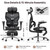 Ergonomic Mesh Office Chair with Footrest - 10 Hours Comfort Lumbar Support