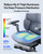 Ergonomic Office Chair, Mesh Desk Chair with 3-Zone Floating Lumbar Support, Upgraded 4D Headrest, 720° Armrests, Grey with Footrest