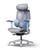 Ergonomic Office Chair, 3-Zone Lumbar Support, Comfy Home Office Chair with Auto Recline, 4D Headrest & Armrests, 140° Tilt for Work & Relax, Grey