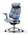 Ergonomic Office Chair, Mesh Desk Chair with 3-Zone Floating Lumbar Support, Upgraded 4D Headrest, 720° Armrests, Grey
