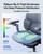 Ergonomic Office Chair, Mesh Desk Chair with 3-Zone Floating Lumbar Support, Upgraded 4D Headrest, 720° Armrests, Grey