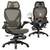 Ergonomic Mesh Office Chair with Footrest, Big and Tall Home Desk Chair with 5D Flip-Up Arms, Adjustable 3D Lumbar Support, Gaming & Executive Computer Chair (Coffee Break)