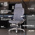 Ergonomic Mesh Office Chair with Footrest, Big and Tall Home Desk Chair with 5D Flip-Up Arms, Adjustable 3D Lumbar Support, Gaming & Executive Computer Chair (Cybernetic Pulse)