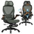 Ergonomic Mesh Office Chair with Footrest, Big and Tall Home Desk Chair with 5D Flip-Up Arms, Adjustable 3D Lumbar Support, Gaming & Executive Computer Chair (Forest Ranger)