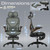 Ergonomic Mesh Office Chair with Footrest, Big and Tall Home Desk Chair with 5D Flip-Up Arms, Adjustable 3D Lumbar Support, Gaming & Executive Computer Chair (Forest Ranger)