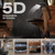 Ergonomic Mesh Office Chair with Footrest, Big and Tall Home Desk Chair with 5D Flip-Up Arms, Adjustable 3D Lumbar Support, Gaming & Executive Computer Chair (Library Oak)