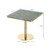 31.5" Square Tulip Dining Table, Mid-Century Tulip Table Kitchen Tulip Dining Table 2 People with Faux Marble Table Top & Stainless Steel Base for Office Living Room
