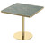 31.5" Square Tulip Dining Table, Mid-Century Tulip Table Kitchen Tulip Dining Table 2 People with Faux Marble Table Top & Stainless Steel Base for Office Living Room