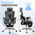 Ergonomic Mesh Office Chair with 2-Zone Lumbar Support and Footrest,Black