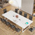 8FT Conference Table Set of 2, Large Meeting Podcast Table for 10 People, Business Style Wooden Training Table with Strong Metal Frame for Office Conference