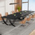 6.5FT Conference Table for 6-8 People, 78 inch Long Rectangular Seminar Table with Strong Metal Frame, Business Furniture Boardroom Desk for Office Meeting Conference Room (1PC, Black)