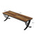 6.5FT Conference Table for 6-8 People, 78 inch Long Rectangular Seminar Table with Strong Metal Frame, Business Furniture Boardroom Desk for Office Meeting Conference Room (1PC, Mix Brown)