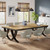 6.5FT Conference Table for 6-8 People, 78 inch Long Rectangular Seminar Table with Strong Metal Frame, Business Furniture Boardroom Desk for Office Meeting Conference Room (2PCS, Oak)