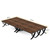6.5FT Conference Table for 6-8 People, 78 inch Long Rectangular Seminar Table with Strong Metal Frame, Business Furniture Boardroom Desk for Office Meeting Conference Room (6PCS, Brown)