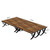 6.5FT Conference Table for 6-8 People, 78 inch Long Rectangular Seminar Table with Strong Metal Frame, Business Furniture Boardroom Desk for Office Meeting Conference Room (6PCS, Mix Brown)