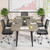 6FT Conference Table, 70.86L x 35.43W x 29.52H Inches Boat Shaped Meeting Table, Industrial Grey Seminar Table for Office Meeting Conference Room