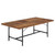 6FT Conference Table, Rustic Rectangle 70.8" W x 35.4" D Meeting Table, Modern Seminar Table Boardroom Desk for Office Meeting Conference Room (6ft, Rustic)