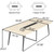 8FT Conference Table, 94.49" L x 47.24" W x 29.53" H Meeting Seminar Table with Grommet, Large Boat Shaped Computer Desk, Boardroom Desk for Office Meeting Conference Room