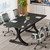 10.5FT Conference Table, Modern Meeting Table for 8-10 People, Rectangle Seminar Boardroom Table for Office Conference Room with Stylish Legs (2, Black)