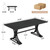 10.5FT Conference Table, Modern Meeting Table for 8-10 People, Rectangle Seminar Boardroom Table for Office Conference Room with Stylish Legs (2, Black)