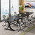 10.5FT Conference Table, Modern Meeting Table for 8-10 People, Rectangle Seminar Boardroom Table for Office Conference Room with Stylish Legs (4, Black)