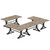 10.5FT Conference Table, Modern Meeting Table for 8-10 People, Rectangle Seminar Boardroom Table for Office Conference Room with Stylish Legs (4, Grey + Black)